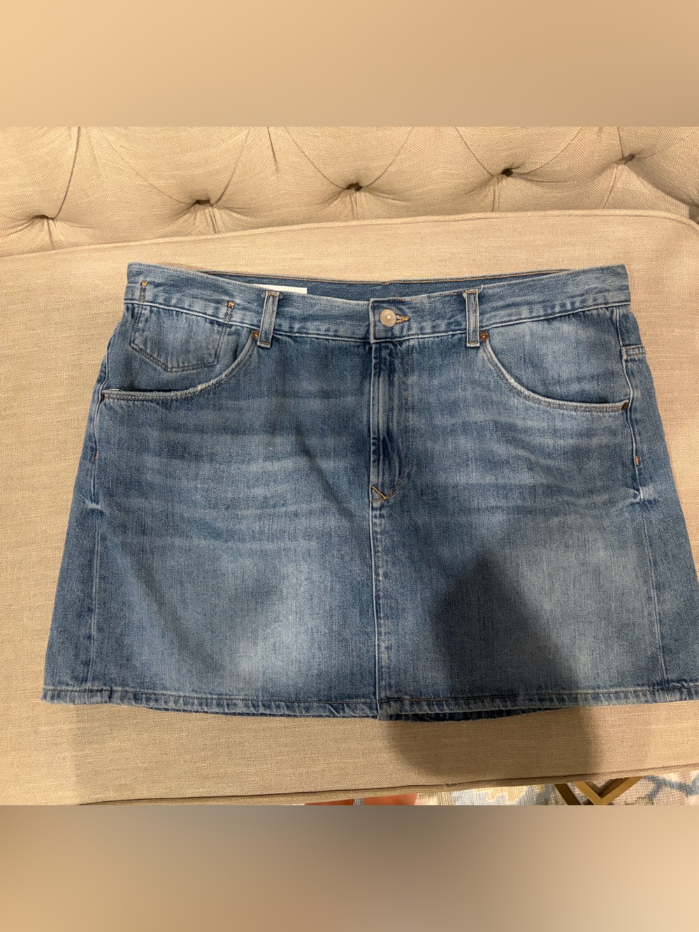 Zara denim mini skirt